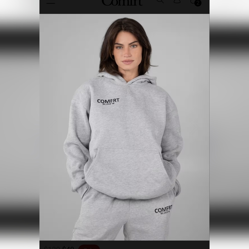 Women's Comfrt Gray Hoodie and Sweatpants Set
